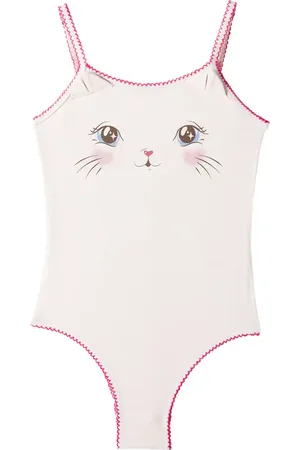 Konges Sløjd Konges SlÃ¸jd Kitty bow-detail printed swimsuit