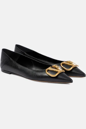 VALENTINO GARAVANI VLogo leather ballet flats