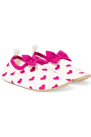 Konges Sløjd Konges SlÃ¸jd Bow-detail printed seersucker booties