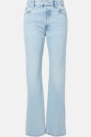 Frame Staple high-rise straight jeans