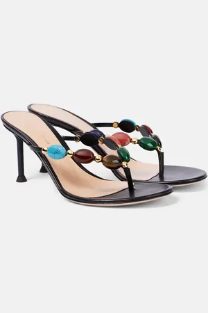 Gianvito Rossi Shanti 70 embellished leather sandals
