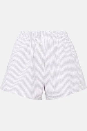 Leset Yoshi striped cotton-blend twill boxers