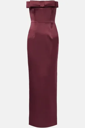 Ilkyaz Ozel Sisu bow-detail satin gown