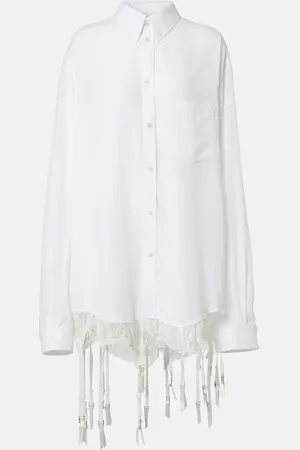 Balenciaga Lace-trimmed shirt