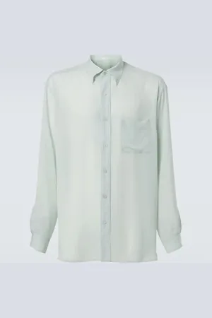 The Row Bresson cupro shirt