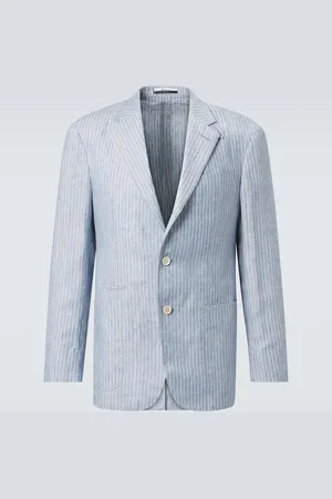 Dunhill Striped linen-blend blazer