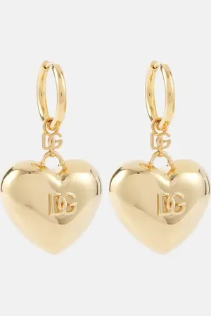 Dolce & Gabbana Heart DG drop earrings