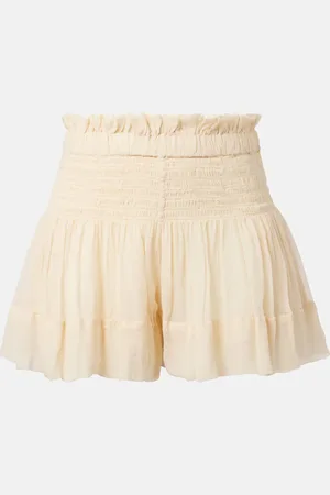 Isabel Marant Maelly shirred silk shorts