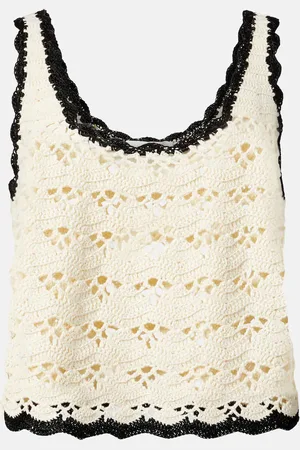 ZIMMERMANN Rhiannon crochet cotton tank top