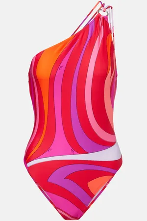 Puccini Marmo one-shoulder swimsuit