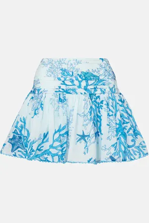 POUPETTE ST BARTH Colleen printed cotton miniskirt