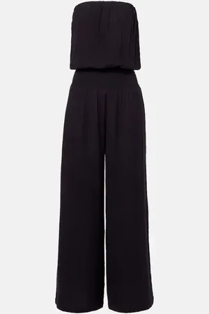 Melissa Odabash Naomi strapless cotton jumpsuit
