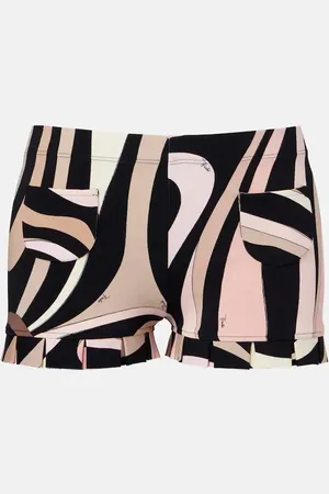 Puccini Marmo printed ruffled shorts