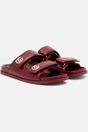 Gucci GG crystal-embellished leather sandals