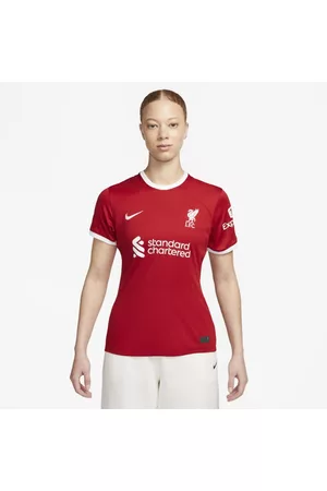 Nike Mujer Playeras - Jersey de fútbol Dri-FIT del Liverpool FC local 2023/24 Stadium para mujer