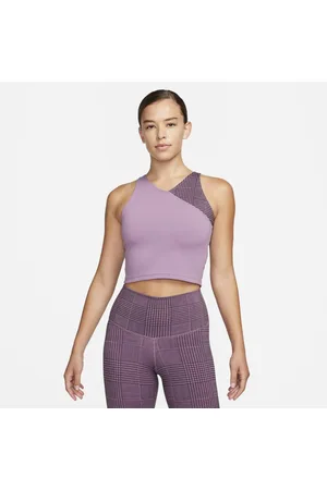 Camiseta de tirantes de tela de canalé para mujer Nike Yoga Luxe SE.