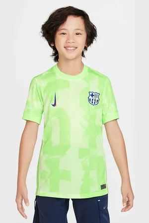 Nike Jersey de fútbol Dri-FIT Replica del FC Barcelona alternativo 2024/25 Stadium para niños talla grande