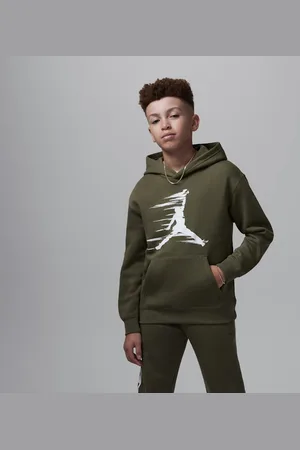 Nike Jordan MJ Flight MVP Sudadera con gorro sin cierre de tejido Fleece para niños talla grande