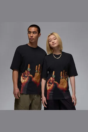 Nike Playera con estampado de anillos para hombre Jordan Flight MVP