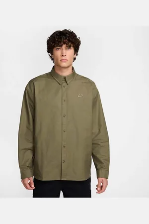 Nike Playera de manga larga Oxford oversized para hombre Club