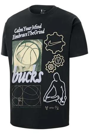 Nike Playera NBA Max90 para hombre Milwaukee Bucks Courtside