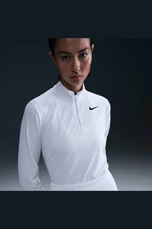 Nike Playera de golf Dri-FIT ADV de medio cierre para mujer Tour