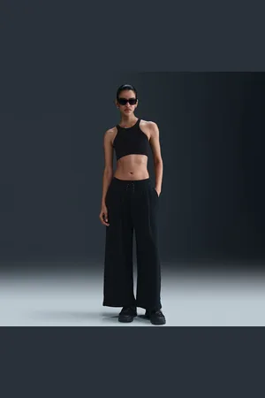 Nike Pants de French Terry plisados de tiro medio para mujer Sportswear Collection