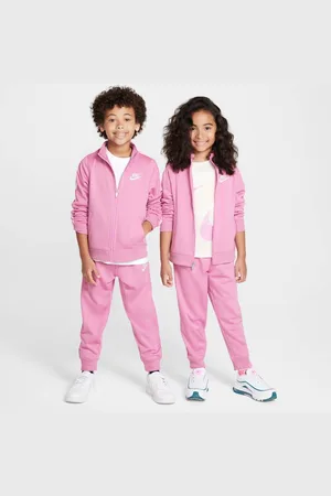 Nike Dri-FIT Conjunto de 2 piezas con cinta con logotipos de cierre completo para niños talla pequeña