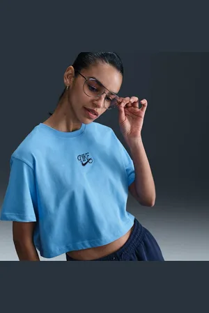 Nike Playera de manga corta cropped para mujer Sportswear