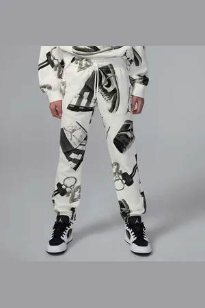 Nike Pants estampados para niños talla grande Jordan Brooklyn Fleece