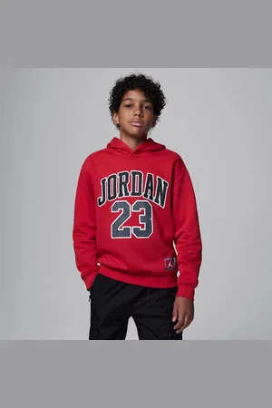 Nike Sudadera con gorro para niños talla grande Jordan Fleece Pullover Hoodie