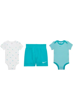 Nike Conjunto de tres piezas Swooshfetti a rayas para bebé (0-9 meses) Essentials