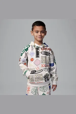 Nike Sudadera con gorro estampada de French Terry para preescolar Jordan Essentials