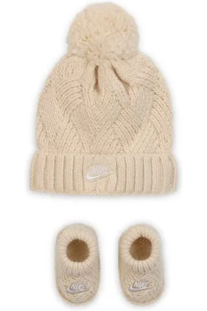 Nike Conjunto de botines y gorro tejidos con cable para bebé (0-9 M)