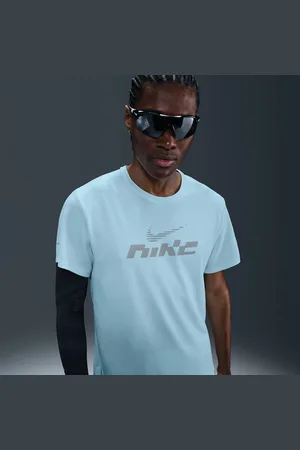 Nike Playera de correr de manga corta Dri-FIT UV para hombre Miler Flash