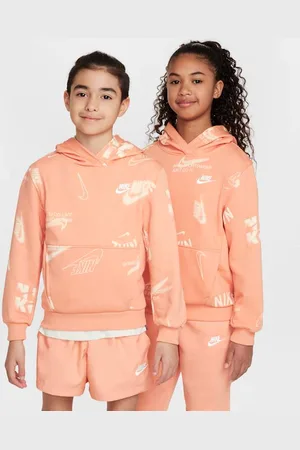 Nike Sudadera con gorro de French Terry para niños talla grande Sportswear Club