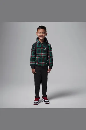 Nike Jordan Brooklyn Essentials Conjunto de sudadera con gorro sin cierre para los días festivos de 2 piezas infantil