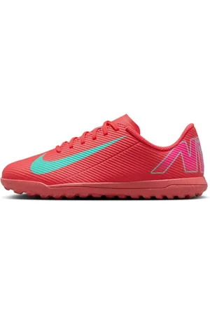 Nike Tacos de fútbol TF de corte low para niños de preescolar y grandes Jr. Mercurial Vapor 16 Club