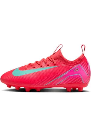 Nike Tacos de fútbol HG de corte low para niños de preescolar y grandes Jr. Mercurial Vapor 16 Academy