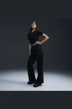 Nike Windrunner Pants con dobladillo abierto de tejido Woven de tiro alto para mujer