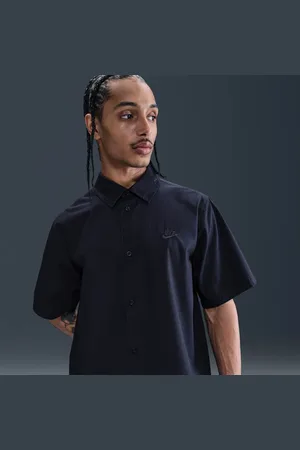 Nike Playera con botones de manga corta para hombre Club
