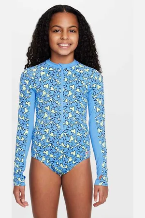 Nike Natación Traje de baño de una pieza de manga larga para niña talla grande