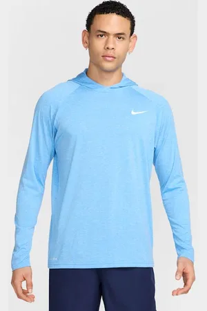 Nike Playera Hydroguard con gorro de manga larga Heather