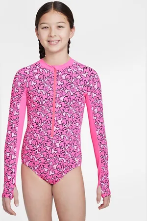Nike Natación Traje de baño de una pieza de manga larga para niña talla grande