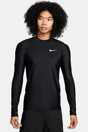 Nike Rashguard de manga larga para hombre Swim Whitewater
