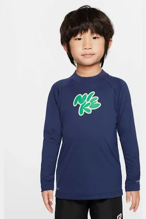 Nike Playera de manga larga para niños talla pequeña Swim Hydroguard