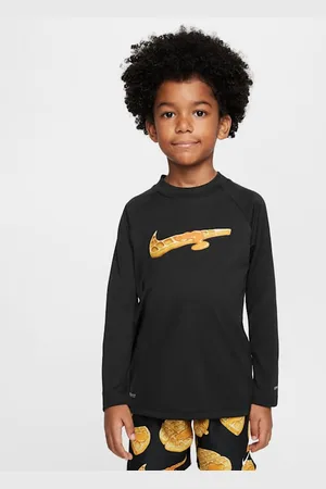Nike Playera de manga larga para niños talla pequeña Swim Hydroguard