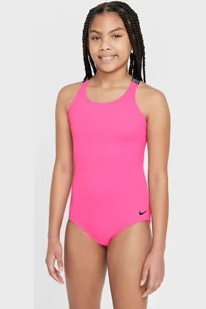 Nike Natación Traje de baño de una pieza de espalda cruzada para niña talla grande