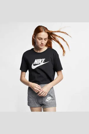 Nike Playera cropped con logotipo para mujer Sportswear Essential