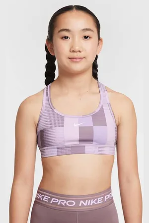 Nike Pro Bra deportivo Dri-FIT reversible para niñas talla grande